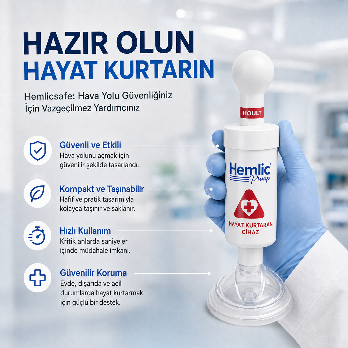 Hemlicsafe® Boğulma Önleyici Kurtarma Cihazı